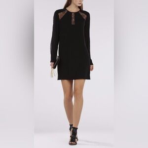 BCBGMaxAzria Payton Black Long Sleeve Dress